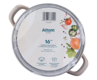 Altom Garnek emaliowany 16 cm z pokrywą szklaną 1,3l taupe - 1580543 - zdjęcie 5